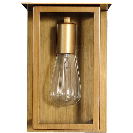 Ambiate Alicia Modern Wall Sconce, E26 Base Socket Outdoor Fixture with Painted Gold Finish AL10030WS